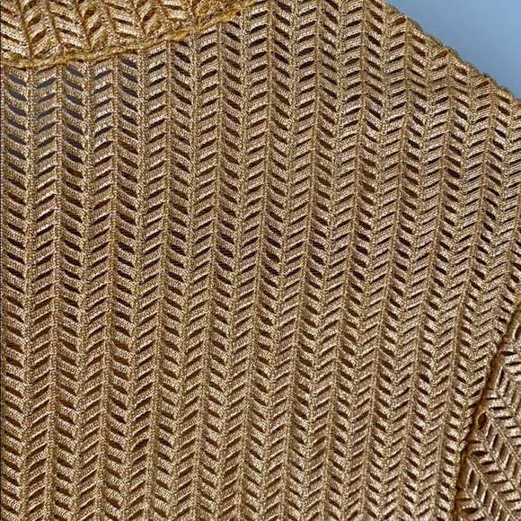 Zara Long Sleeve Herringbone Stitch Crop Top S - Picture 6 of 7